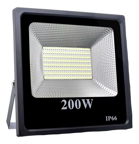 REFLETOR LED SMD 200W BR FRIO SUPER SLIM PRETO REMANCI REF:SL200SSPR REMANCI