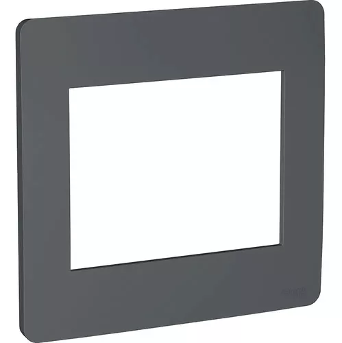 PLACA 4X4 6P STELLAR BLACK ORION SCHNEIDER REF:S730203294 SCHNEIDER