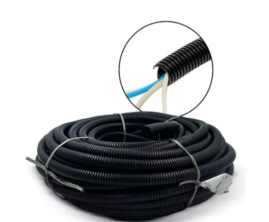 ESPAGUETE CORRUGADO CONDUITE 10MM 3/8 ANTI-CHAMAS 10 MT - LEIPLAST