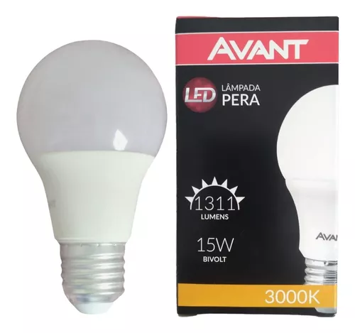 LAMPADA LED PERA IN AM 3000K 200 15W BIVOLT MK1311 AVANT REF:278140570 AVANT