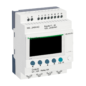 MODULO LOGICO DISPLAY E RELOGIO 12ES 100 SR2B121FU SCHNEIDER SCHNEIDER