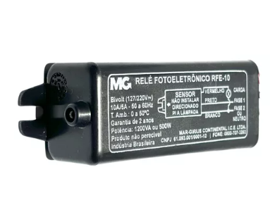 Rele Fotocelula Fotoelétrico Compacto Externo 500w Rfe-10