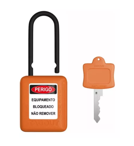 Cadeado De Bloqueio Haste Plástica Lockout Tagout Loto